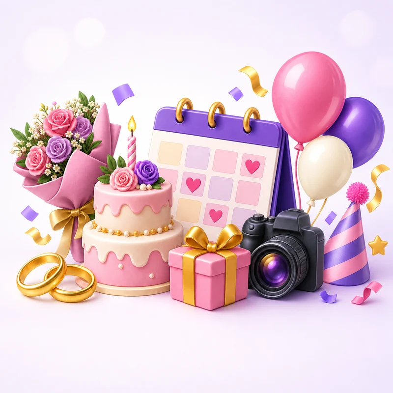 Celebration and event planning items
